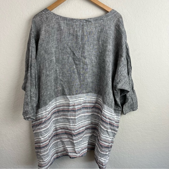 CP Shades Oversized Tunic Top 100% Linen - Picture 7 of 10